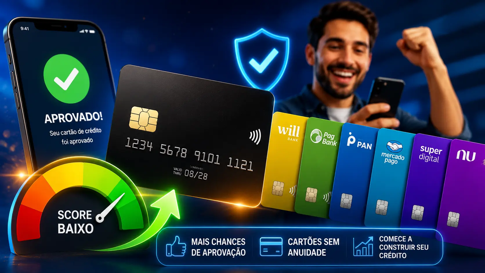 cartão para score baixo
